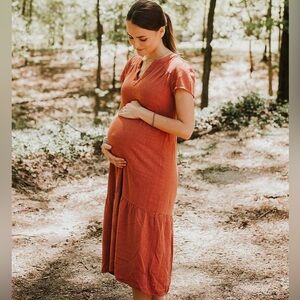 Universal threads long rust colored dress